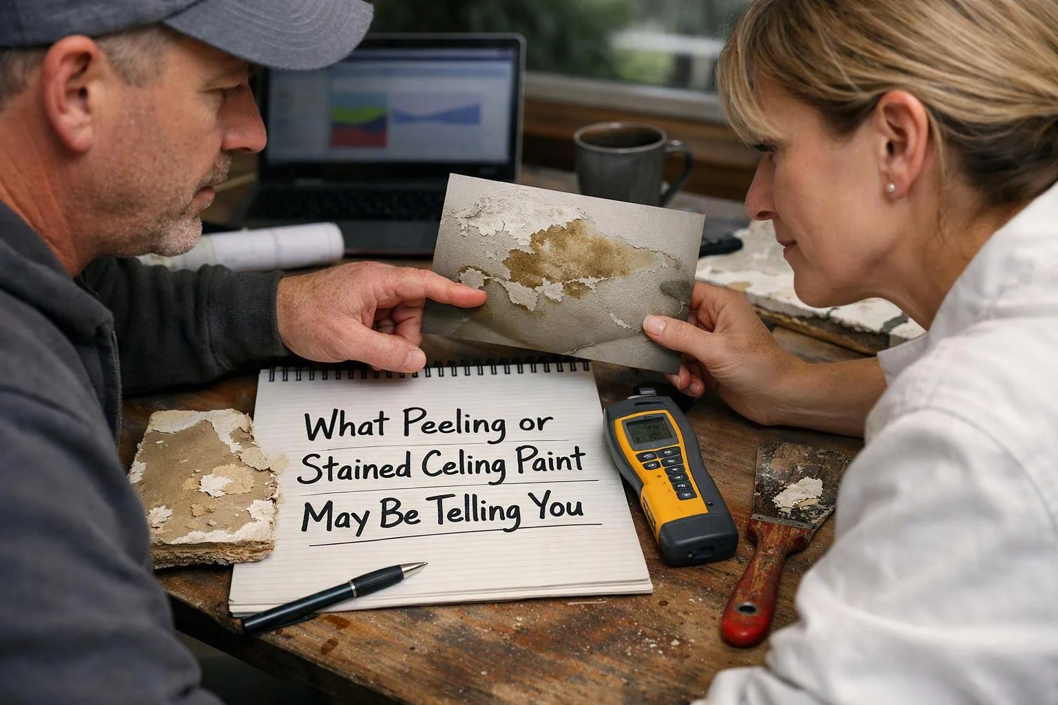 What Peeling or Stained Ceiling Paint May Be Telling You