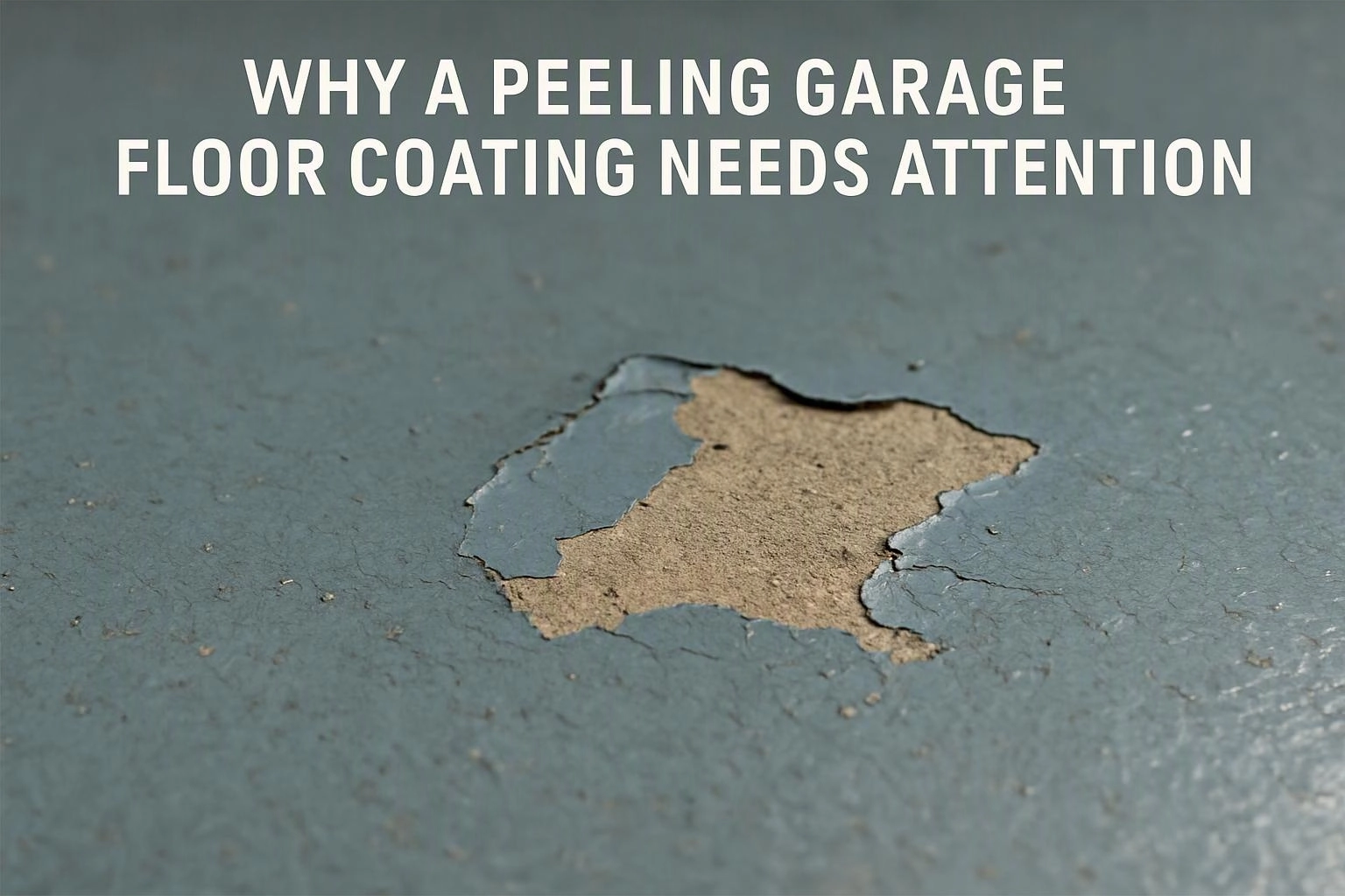 Why a Peeling Garage Floor Coating Needs Attention