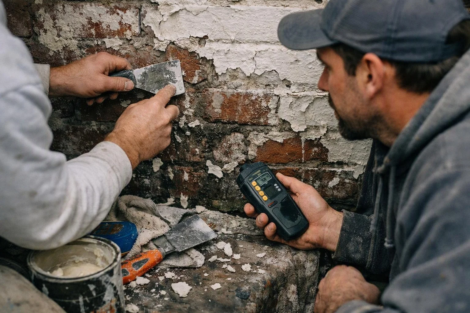 What Peeling Paint on Brick Can Signal