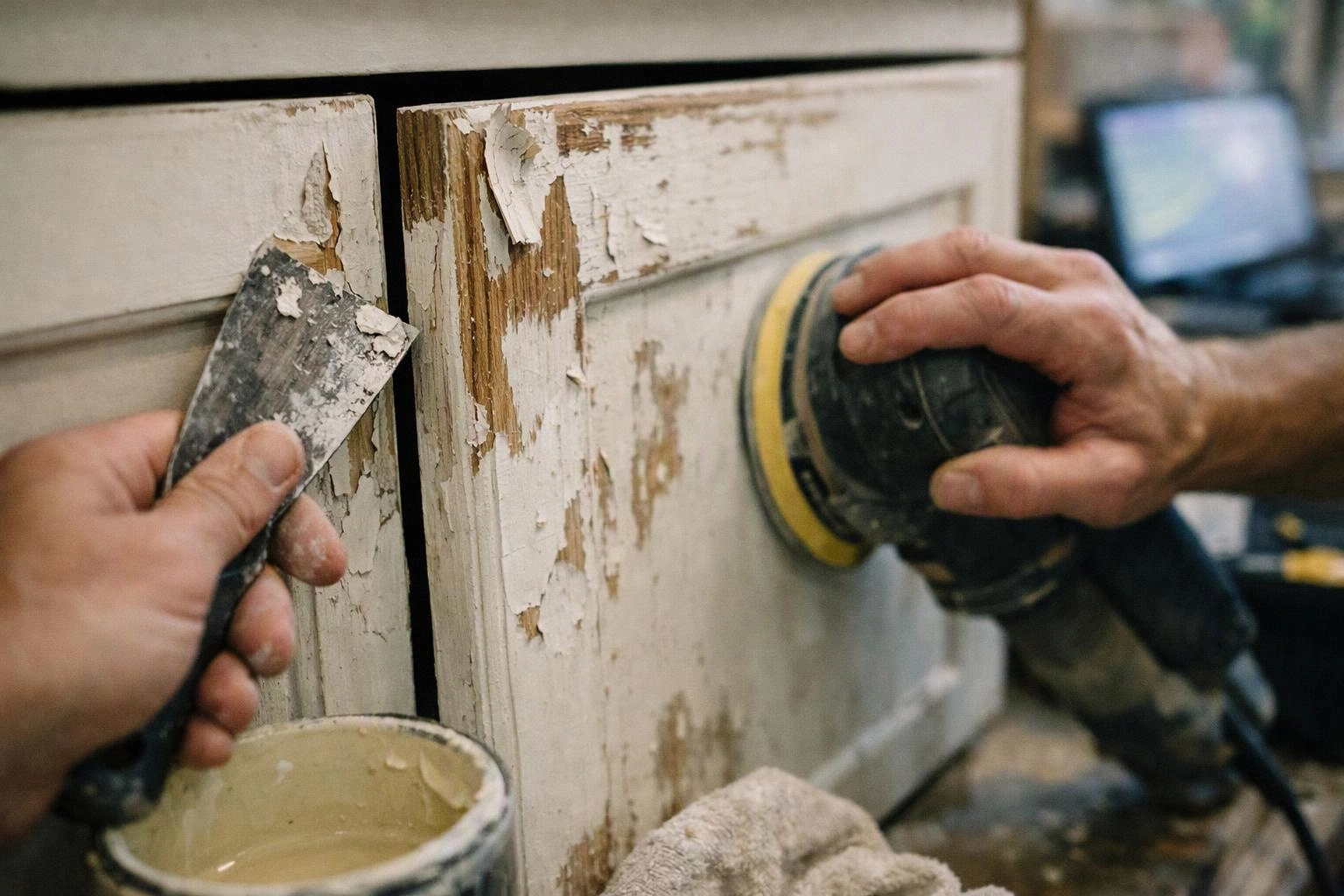 When Chipped Cabinet Paint Needs More Than a Small Touch-Up